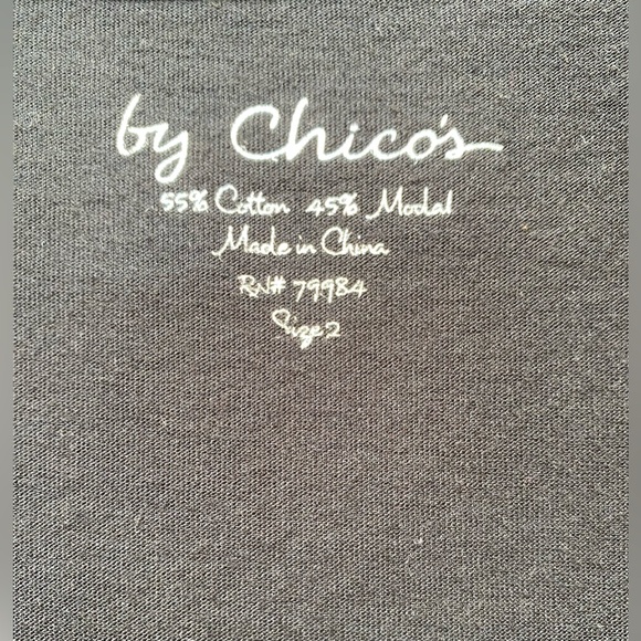 By Chicos Black Silver Ombré Sequin Front Tank Top Size 2 - Picture 2 of 7